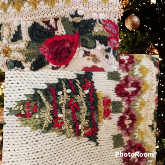 Vtg Christmas sweater cardigan - Picture 8 of 16